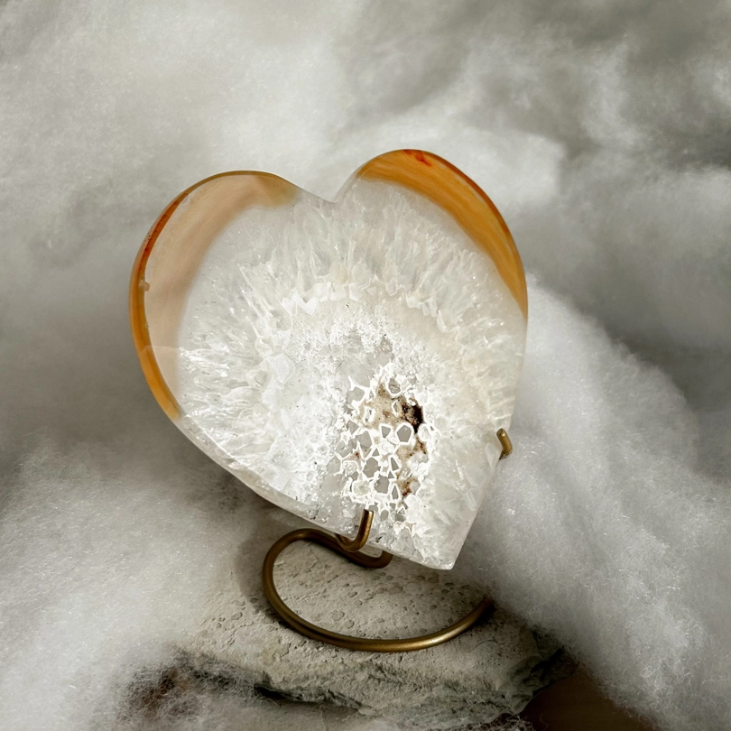 cuore in Quarzo ed Agata